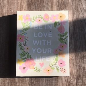 Be in LOVE with your life wall canvas!! ❤️❤️